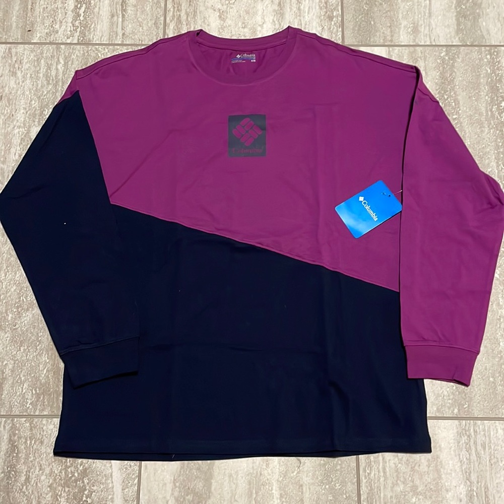 Columbia Women’s Purple Black Long Sleeve Shirt